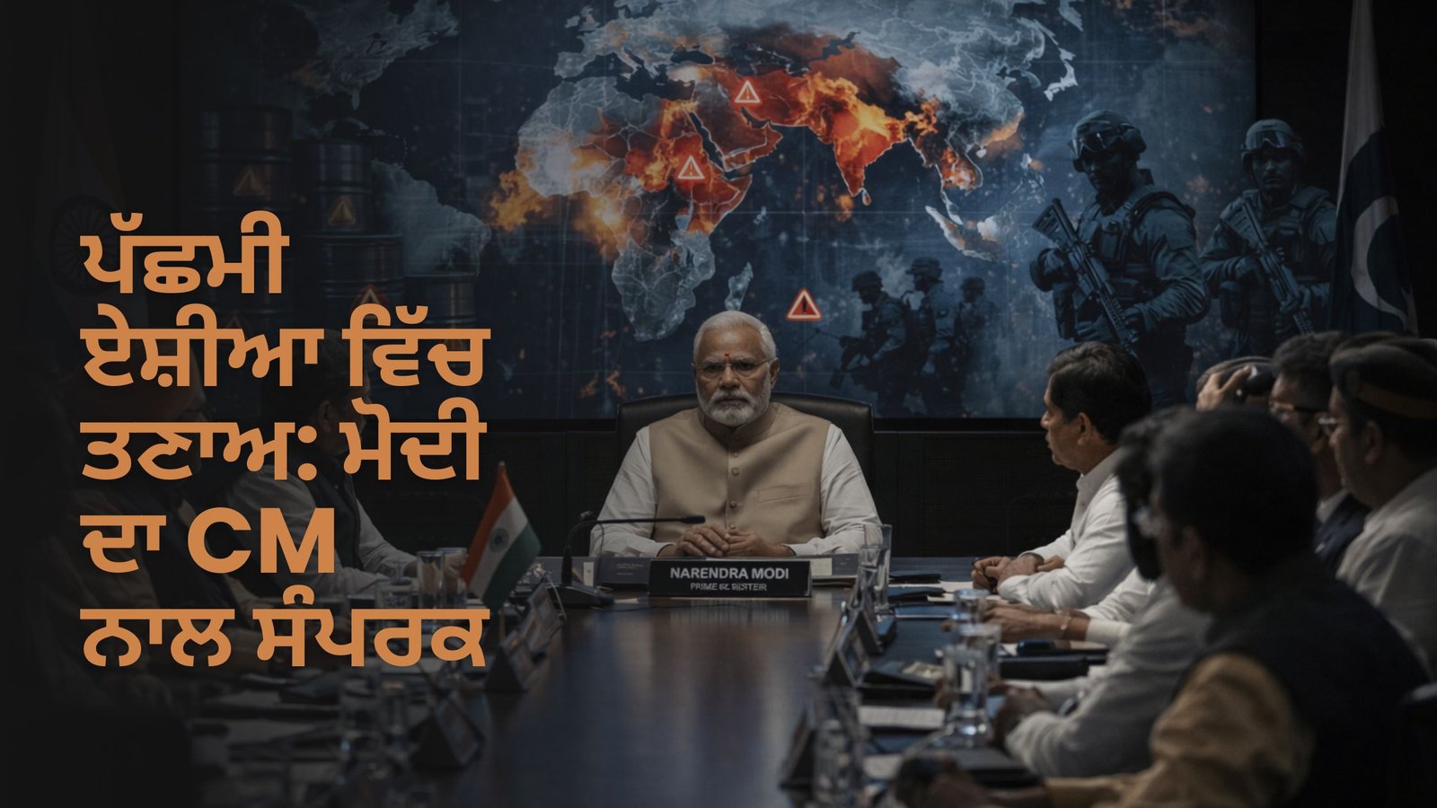 ਪੱਛਮੀ ਏਸ਼ੀਆ ਵਿੱਚ ਤਣਾਅ: ਮੋਦੀ ਦਾ CM ਨਾਲ ਸੰਪਰਕ