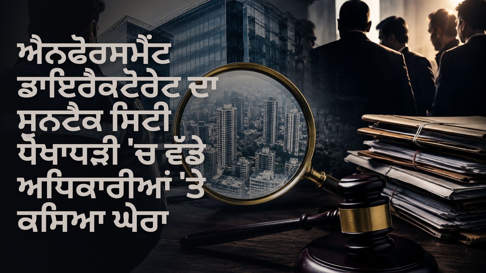 ਐਨਫੋਰਸਮੈਂਟ ਡਾਇਰੈਕਟੋਰੇਟ ਦਾ ਸੁਨਟੈਕ ਸਿਟੀ ਧੋਖਾਧੜੀ ‘ਚ ਵੱਡੇ ਅਧਿਕਾਰੀਆਂ ‘ਤੇ ਕਸਿਆ ਘੇਰਾ