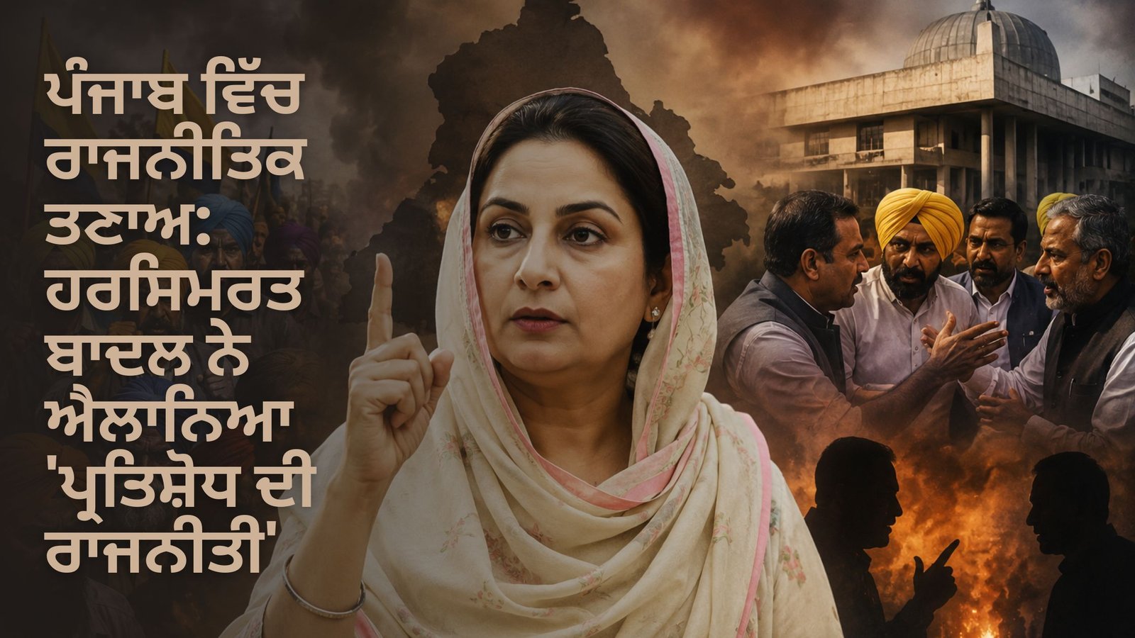 ਪੰਜਾਬ ਵਿੱਚ ਰਾਜਨੀਤਿਕ ਤਣਾਅ: ਹਰਸਿਮਰਤ ਬਾਦਲ ਨੇ ਐਲਾਨਿਆ ‘ਪ੍ਰਤਿਸ਼ੋਧ ਦੀ ਰਾਜਨੀਤੀ’