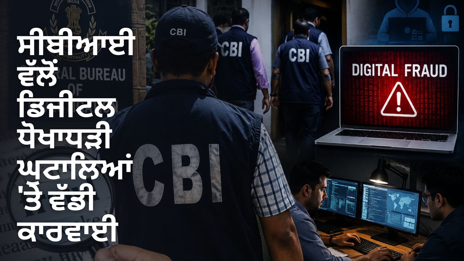 ਸੀਬੀਆਈ ਵੱਲੋਂ ਡਿਜੀਟਲ ਧੋਖਾਧੜੀ ਘੁਟਾਲਿਆਂ ‘ਤੇ ਵੱਡੀ ਕਾਰਵਾਈ
