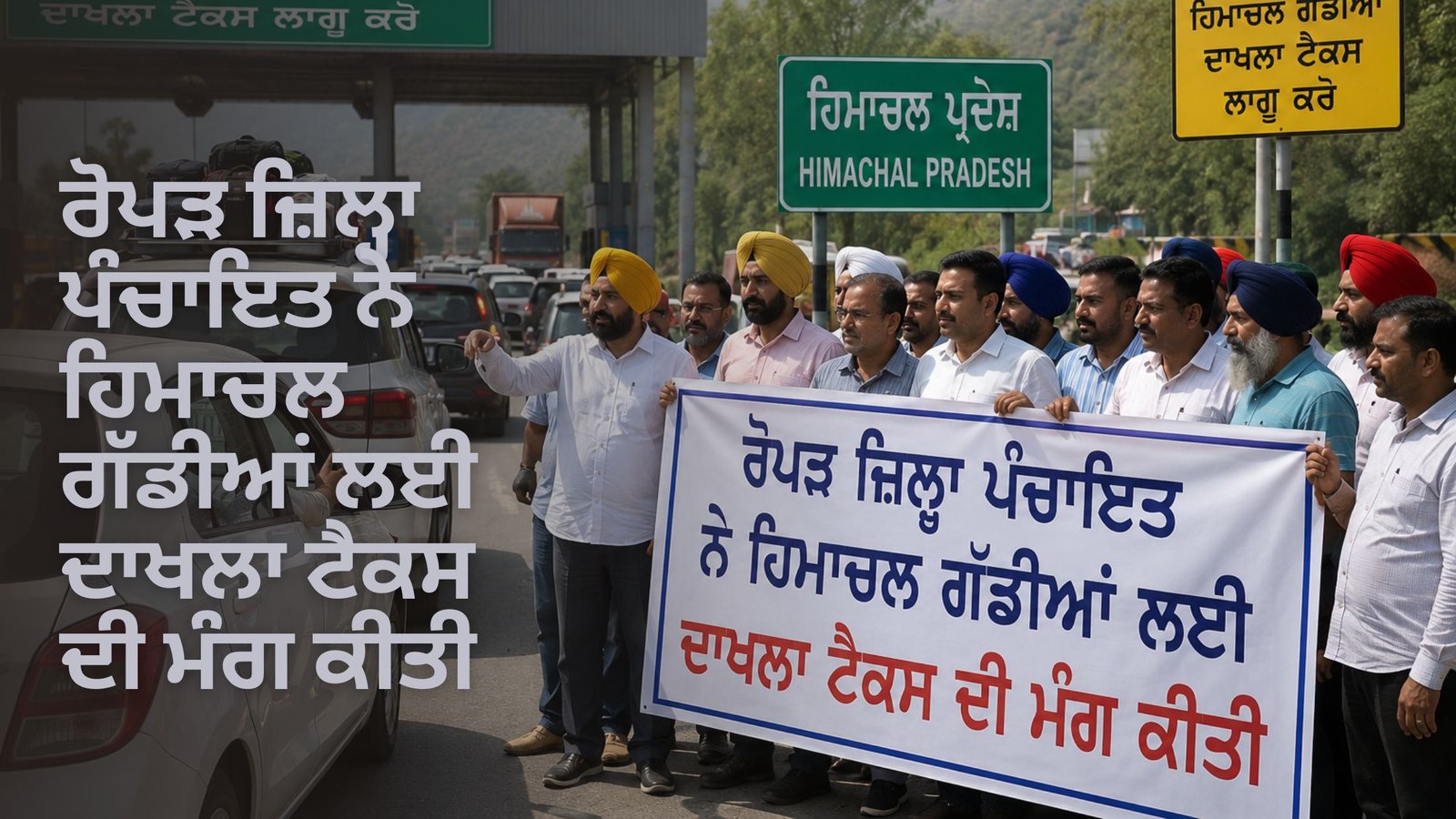 ਰੋਪੜ ਜ਼ਿਲ੍ਹਾ ਪੰਚਾਇਤ ਨੇ ਹਿਮਾਚਲ ਗੱਡੀਆਂ ਲਈ ਦਾਖਲਾ ਟੈਕਸ ਦੀ ਮੰਗ ਕੀਤੀ
