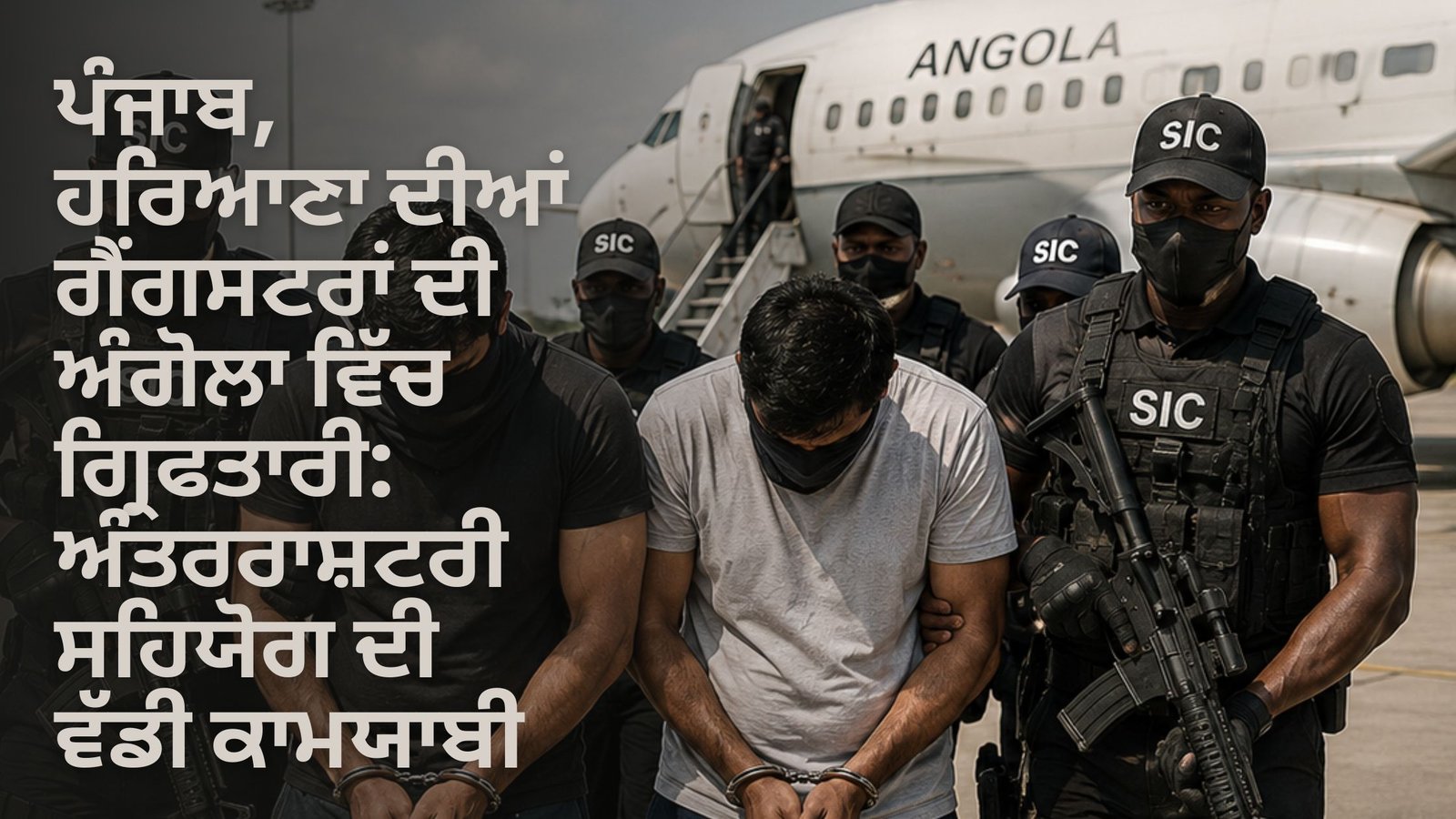 ਪੰਜਾਬ, ਹਰਿਆਣਾ ਦੀਆਂ ਗੈਂਗਸਟਰਾਂ ਦੀ ਅੰਗੋਲਾ ਵਿੱਚ ਗ੍ਰਿਫਤਾਰੀ: ਅੰਤਰਰਾਸ਼ਟਰੀ ਸਹਿਯੋਗ ਦੀ ਵੱਡੀ ਕਾਮਯਾਬੀ