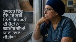 ਡਾਕਟਰ ਇੰਦੂ ਸਿੰਘ ਦੇ ਲਈ ਦਿੱਲੀ ਵਿੱਚ ਛਰ੍ਰੇ ਦੀ ਚੋਟਾਂ ਨੇ ਕਸ਼ਮੀਰ ਦੀਆਂ ਯਾਦਾਂ ਤਾਜ਼ਾ ਕੀਤੀਆਂ