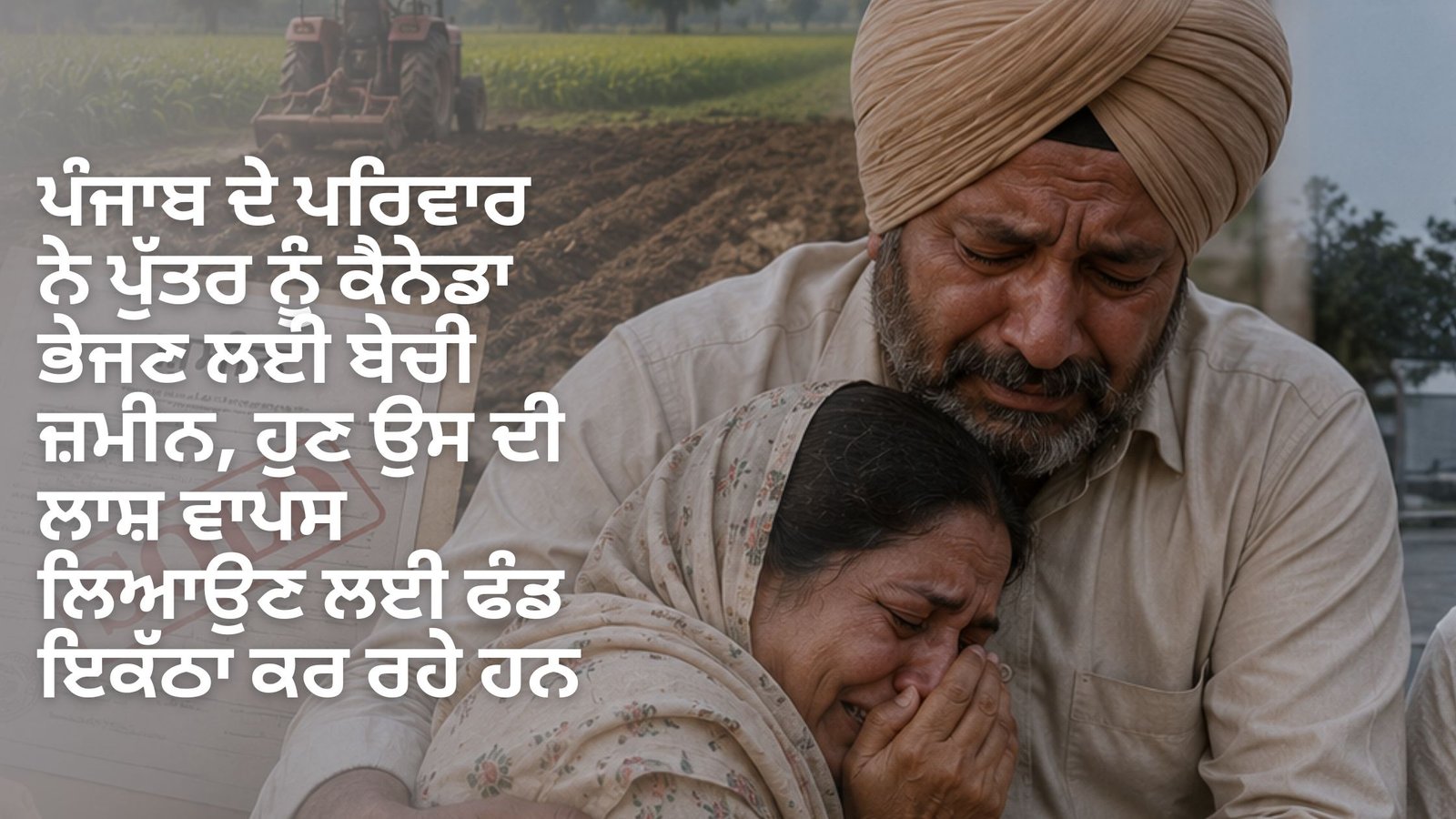 ਪੰਜਾਬ ਦੇ ਪਰਿਵਾਰ ਨੇ ਪੁੱਤਰ ਨੂੰ ਕੈਨੇਡਾ ਭੇਜਣ ਲਈ ਬੇਚੀ ਜ਼ਮੀਨ, ਹੁਣ ਉਸ ਦੀ ਲਾਸ਼ ਵਾਪਸ ਲਿਆਉਣ ਲਈ ਫੰਡ ਇਕੱਠਾ ਕਰ ਰਹੇ ਹਨ