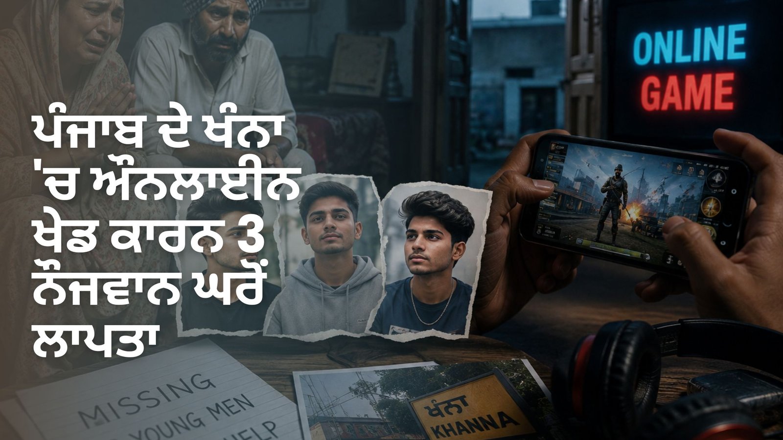 ਪੰਜਾਬ ਦੇ ਖੰਨਾ ‘ਚ ਔਨਲਾਈਨ ਖੇਡ ਕਾਰਨ 3 ਨੌਜਵਾਨ ਘਰੋਂ ਲਾਪਤਾ