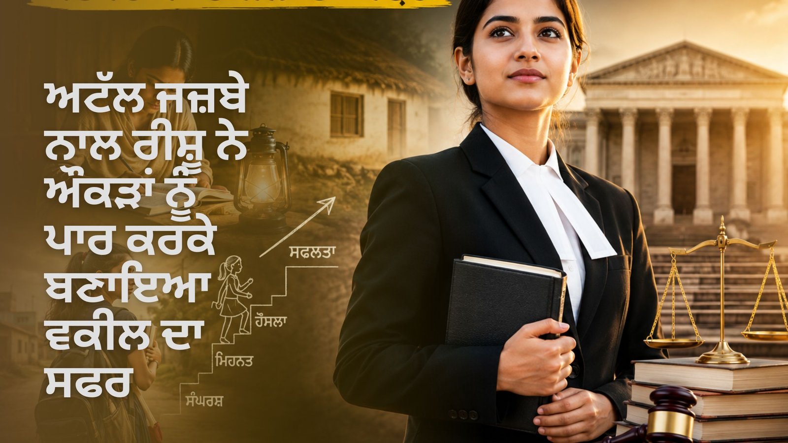 ਅਟੱਲ ਜਜ਼ਬੇ ਨਾਲ ਰੀਸ਼ੂ ਨੇ ਔਕੜਾਂ ਨੂੰ ਪਾਰ ਕਰਕੇ ਬਣਾਇਆ ਵਕੀਲ ਦਾ ਸਫਰ