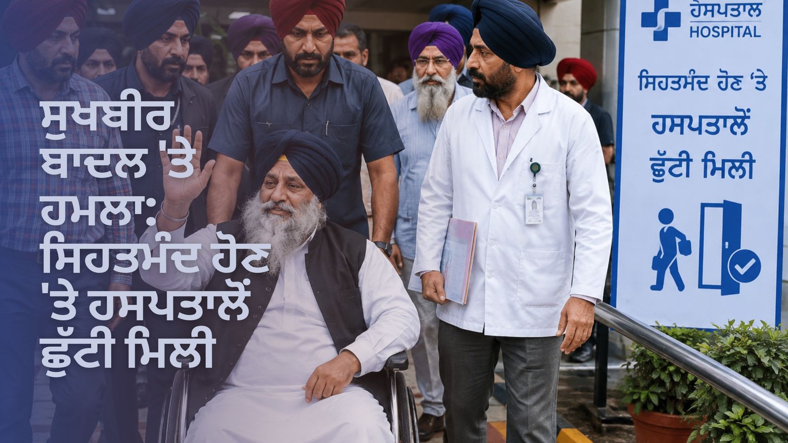 ਸੁਖਬੀਰ ਬਾਦਲ ‘ਤੇ ਹਮਲਾ: ਸਿਹਤਮੰਦ ਹੋਣ ‘ਤੇ ਹਸਪਤਾਲੋਂ ਛੁੱਟੀ ਮਿਲੀ