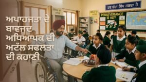 ਅਪਾਹਜ ਅਧਿਆਪਕ ਦੀ ਸਫਲਤਾ ਦੀ ਕਹਾਣੀ ਪੰਜਾਬ